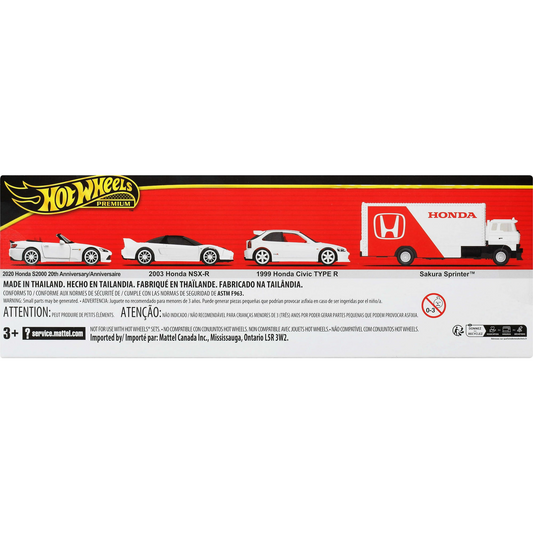 Hot Wheels 2025 Premium Collector Diorama Honda Set Civic Type-R, NSX-R, S2000