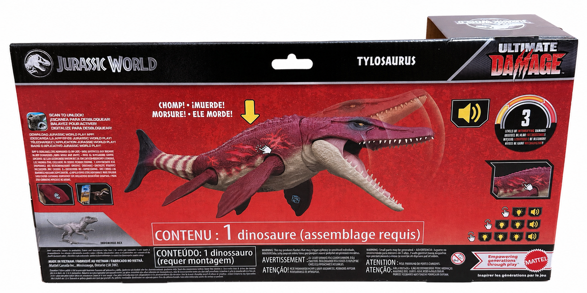 Jurassic World Ultimate Damage TYLOSAURUS Dinosaur Action Figure