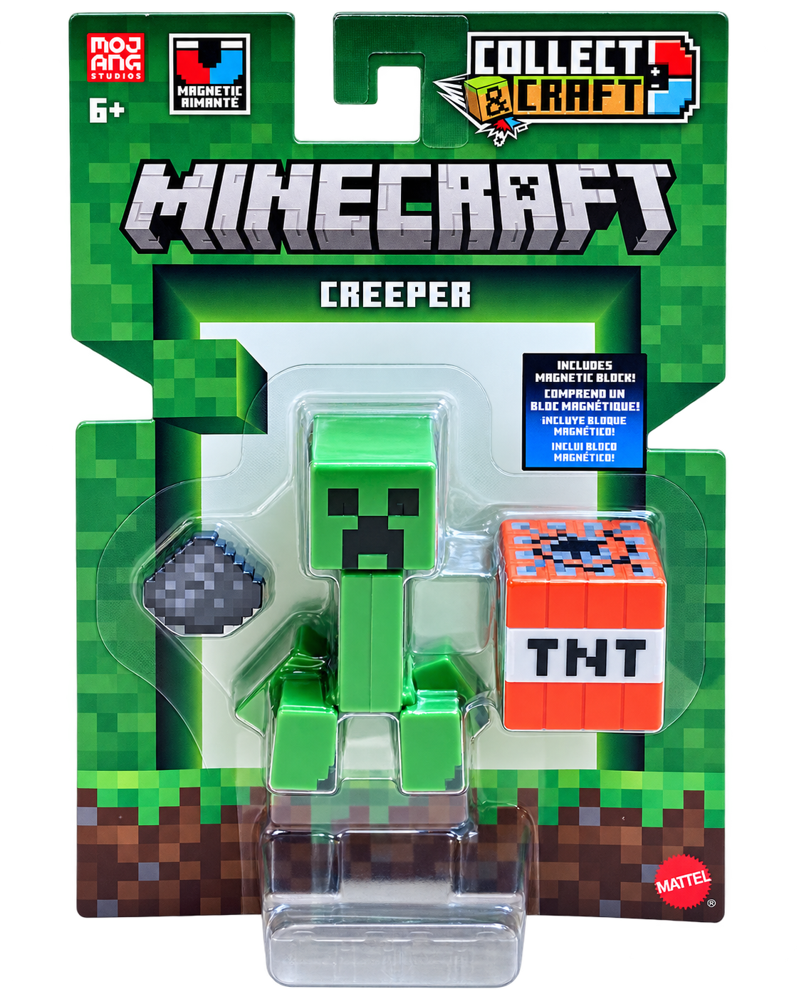 Mattel Minecraft 2026 Collect & Craft Creeper 3.25-Inch Figure