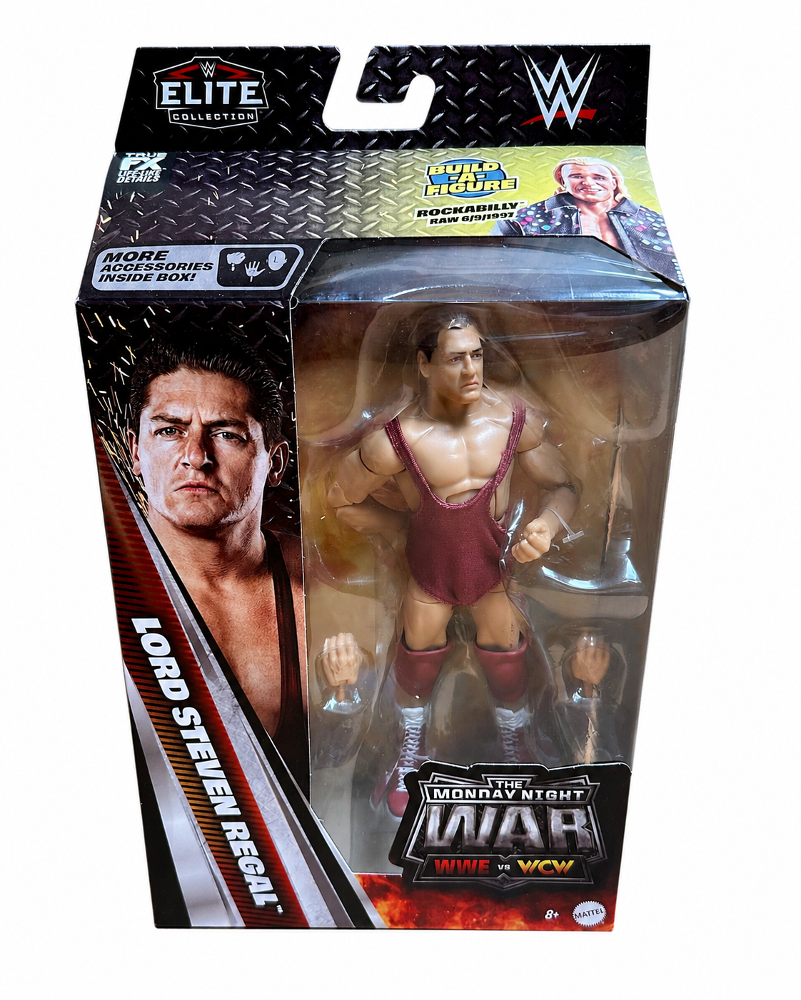 WWE Elite Monday Night War Series 12 LORD STEVEN REGAL Action Figure w/ BAF
