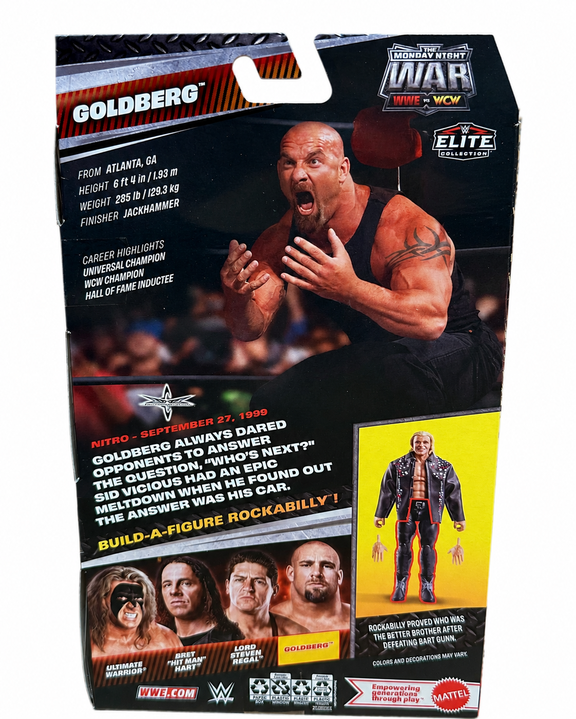 WWE Elite Monday Night War Series 12 GOLDBERG Action Figure w/ BAF