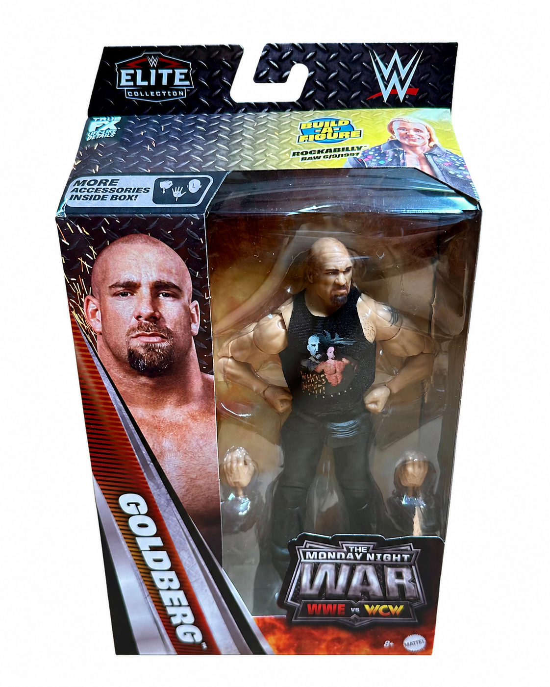WWE Elite Monday Night War Series 12 GOLDBERG Action Figure w/ BAF