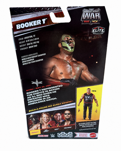 WWE Elite Monday Night War Series 9 BOOKER T G.I. BRO Camo Action Figure w/ BAF