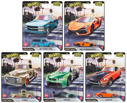 Hot Wheels 2026 Premium Boulevard #161-165 K Mix - Complete Set of 5