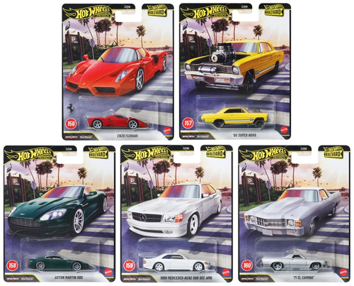 Hot Wheels 2026 Premium Boulevard #156-160 GJT68-958J Complete Set of 5