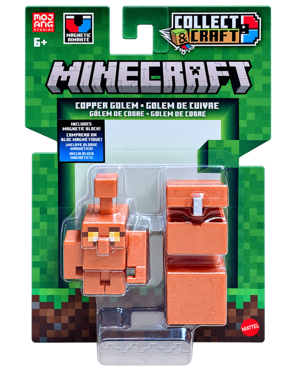 Mattel Minecraft 2026 Collect & Craft Copper Golem 3.25-Inch Figure