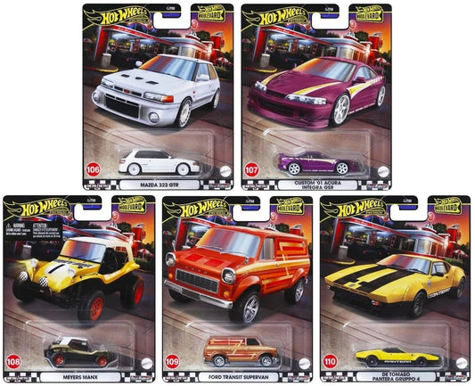 2024 Hot Wheels Premium Boulevard #106–110 (GJT68‑956Y) – Complete Set of 5