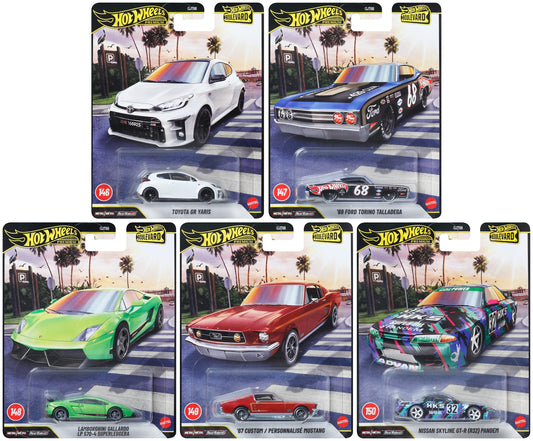 Hot Wheels 2026 Premium Boulevard #146-150 GJT68-958G Complete Set of 5