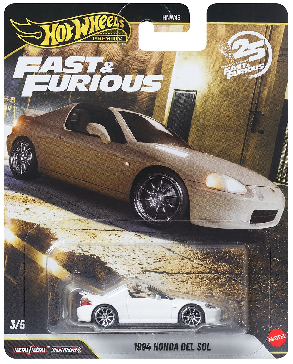 Hot Wheels 2026 Premium Fast & Furious 25th Anniversary Set of 5 Cars HNW46-956P