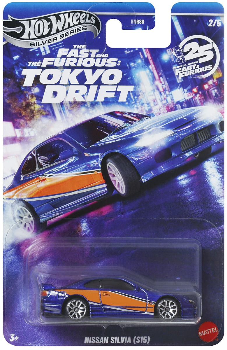 Hot Wheels Silver Series 2026 Fast & Furious Tokyo Drift Complete Set of 5
