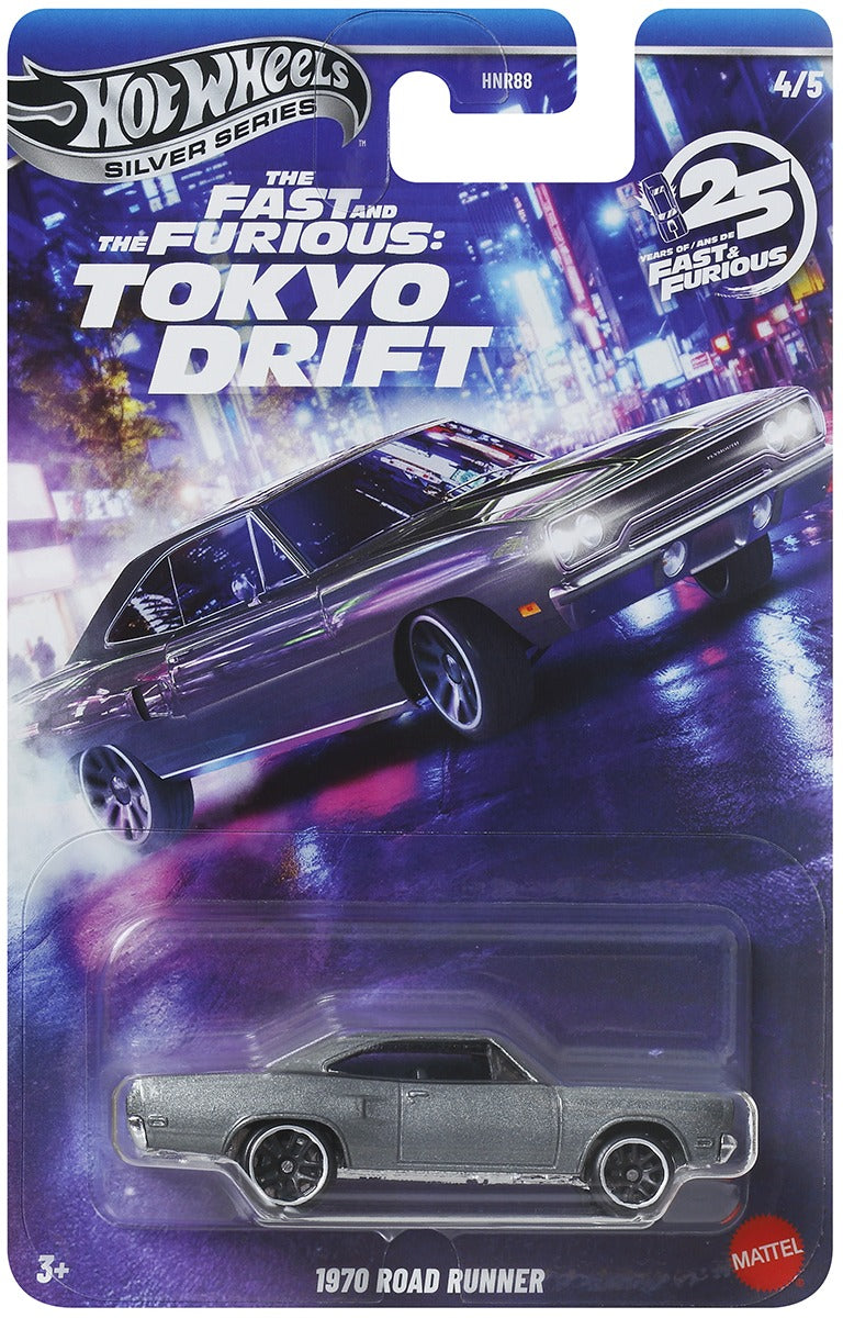 Hot Wheels Silver Series 2026 Fast & Furious Tokyo Drift Complete Set of 5